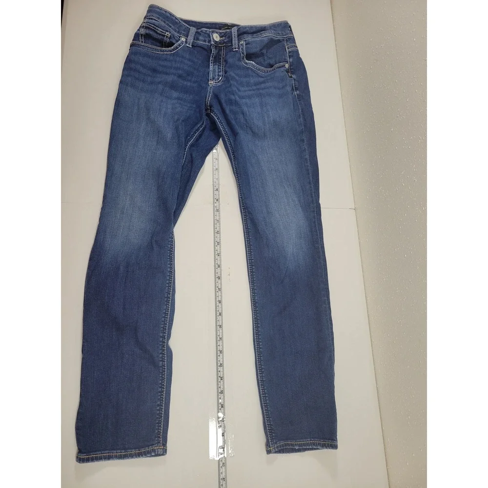 Silver Jeans Co. Boyfriend Jeans Womens 29 Blue Excellent‎ Medium Wash Denim